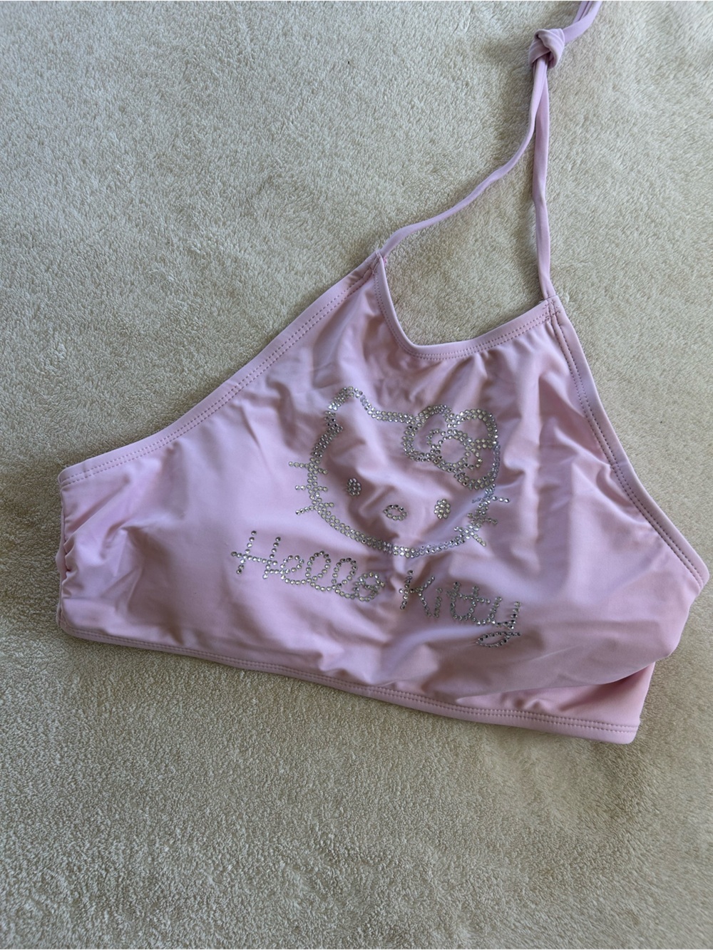 Hello Kitty Pink Rhinestone Bikini Top